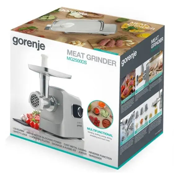 Meat grinder GORENJE MG2500DS - Месомелачки<<<Уреди за кухня<<<Малки електроуреди<<<TechnoMix