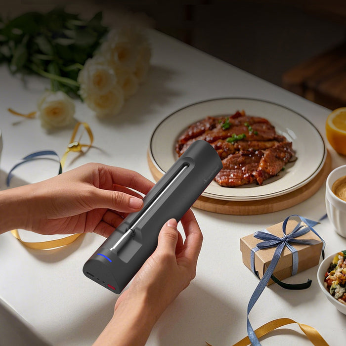 Meatmeet S Pro Kitchen Thermometer with Bluetooth App for Grill, Oven, Smoker - Gray