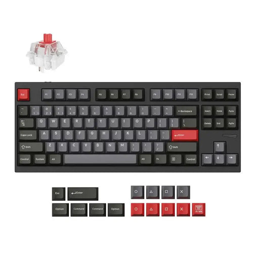 Mechanical keyboard Lemokey L4 QMK TKL Navy Blue - Keychron Super Red Switch - Геймърски клавиатури<<<Геймърска