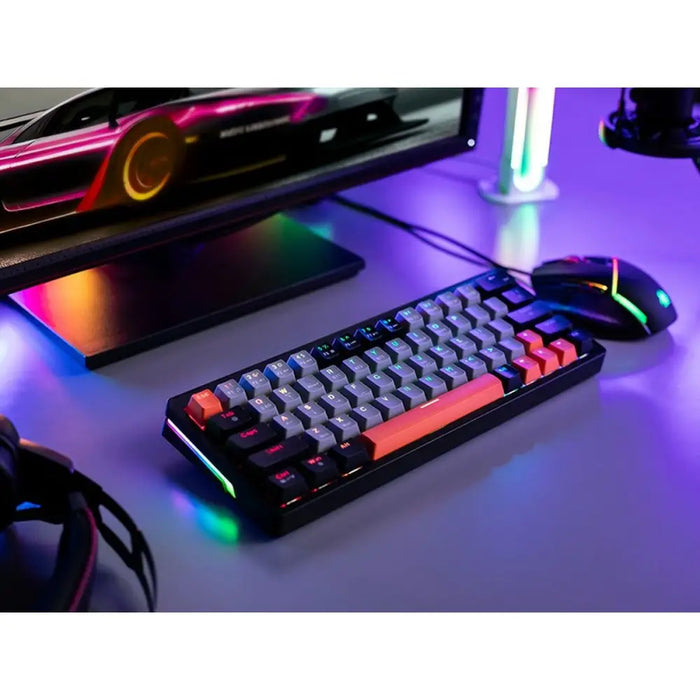Mechanical keyboard Tracer TRAKLA47297 White Multicolour QWERTY - Клавиатури<<<Електроника Периферни и резервни