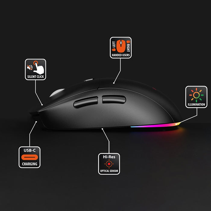 Wireless 2-in-1 Mouse (BT/RF) SILENT & RECHARGE MT1124