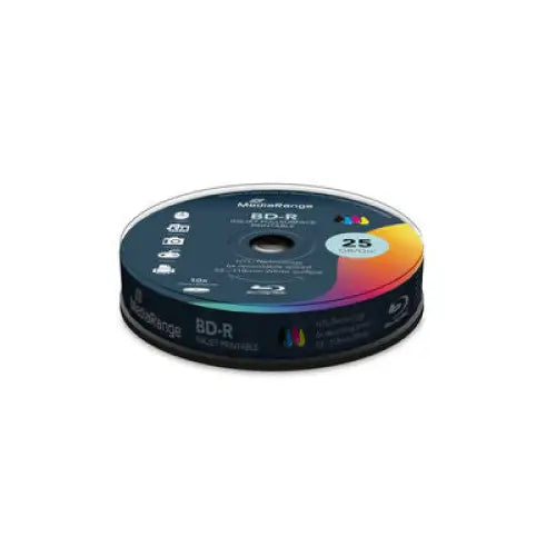 MediaRange BD-R 25GB 6x 10 pcs. (Printable) in spindle - CD/DVD<<<Оптични носители<<<MediaTrade
