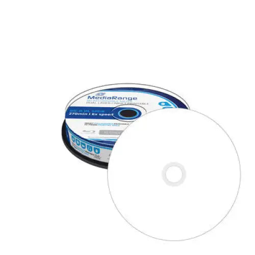 MediaRange BD-R Dual Layer 50GB 6x speed printable 10 pieces per spindle - CD/DVD<<<Оптични носители<<<MediaTrade