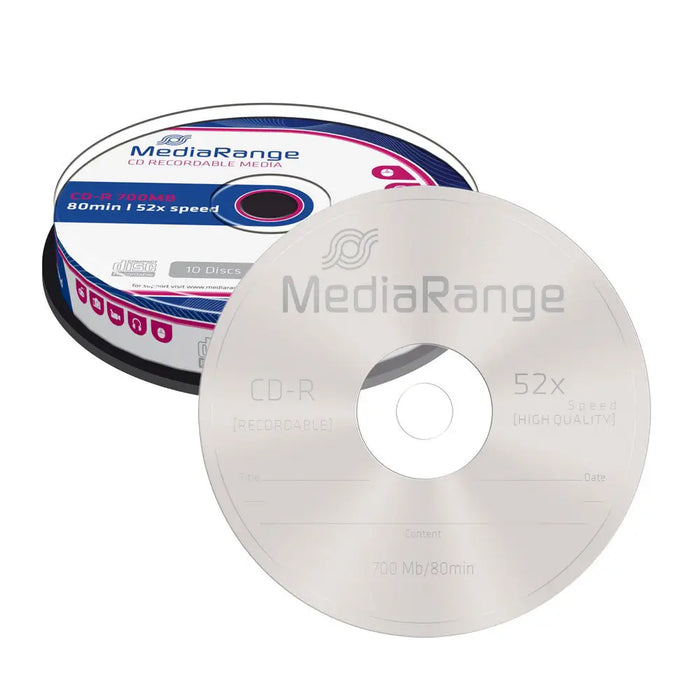 MediaRange CD-R 700MB 10 pieces per spindle - CD/DVD<<<Оптични носители<<<MediaTrade
