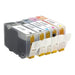 MediaRange Ink for Canon PGI-5 and CLI-8 printers set of 5 pcs. - Тонери и хартия<<<Аксесоари<<<MediaTrade