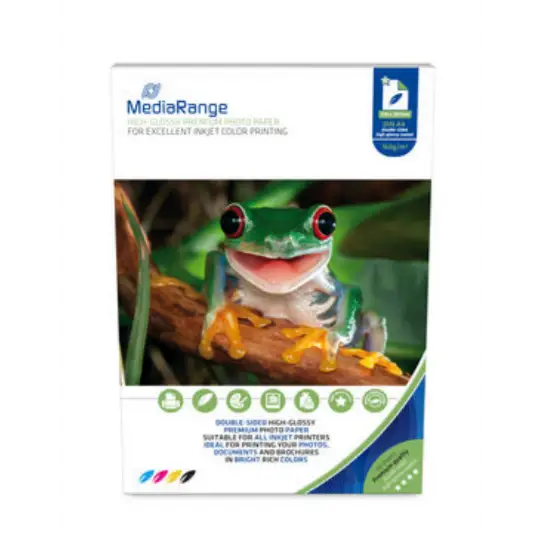 MediaRange Photo paper 210 x 297mm 50 pcs. - Тонери и хартия<<<Аксесоари<<<MediaTrade