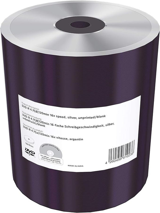 MediaRange DVD-R 4.7GB|120min 16x Unprinted 100 pcs. in cellophane