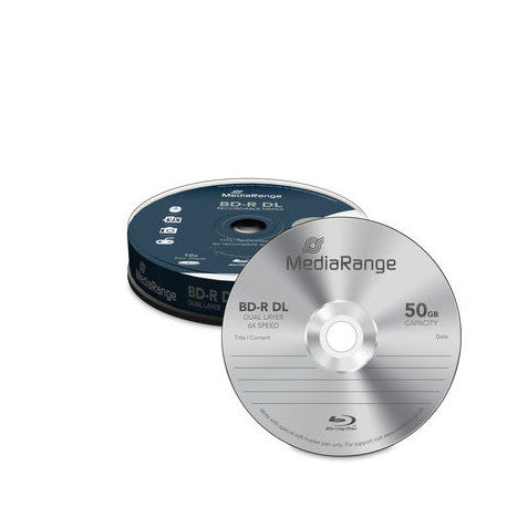 MediaRange BD-R Dual Layer 50Gb 6X - 10 pieces per spindle