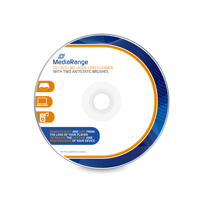 MediaRange CD cleaner with anti-static brush for CD/DVD player