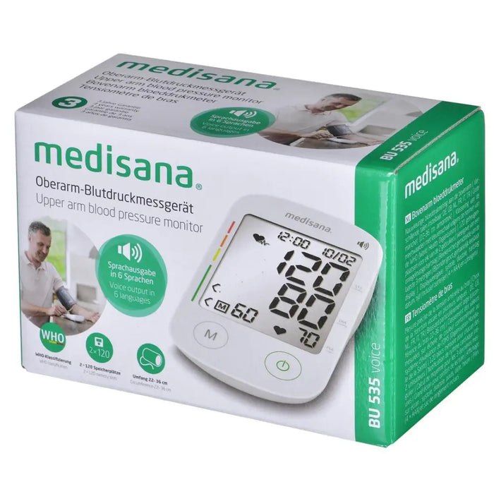 Medisana BU 535 VOICE Upper arm 2 user(s) - Blood pressure monitorsUIS-CIS<<<Medical appliances