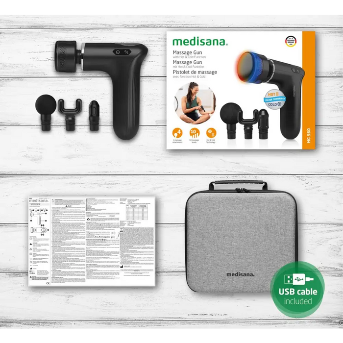 Medisana MG 560 Hot&Cold pistol massager - MassagersFIR-MAS<<<Physiotherapy and rehabilitationFIR<<<ActionPL