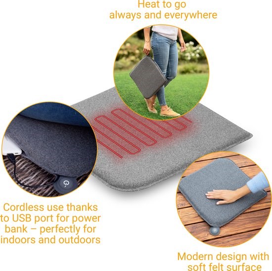 Medisana OL 600 Outdoor Chair Cushion (grey)