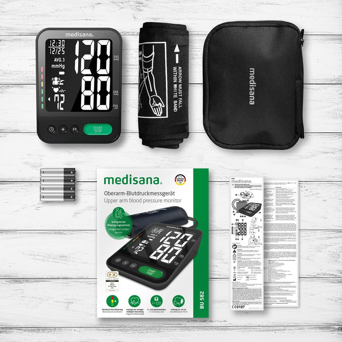 Upper arm blood pressure monitor Medisana BU 582 (black)