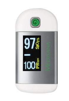 Medisana PM 100 heart rate monitor Finger Silver, White