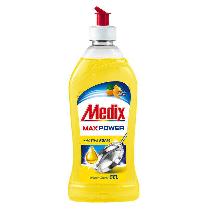 DISH CLEANER 450 ML MAX POWER LEMON MEDIX