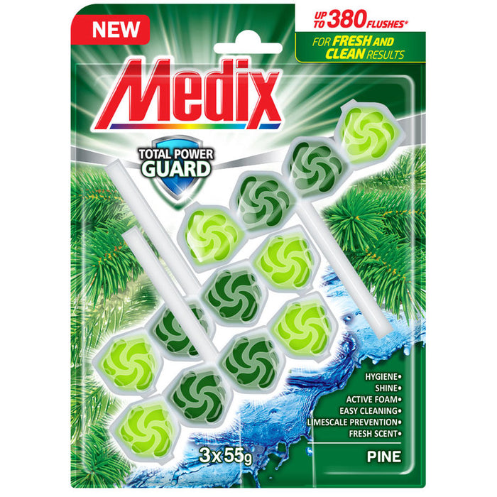 TOILET BLOCK PINE 3 PCS MEDIX