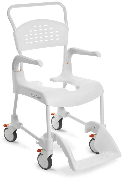 ETAC Clean Wheelchair 49 cm/ 2 brakes with toilet function White