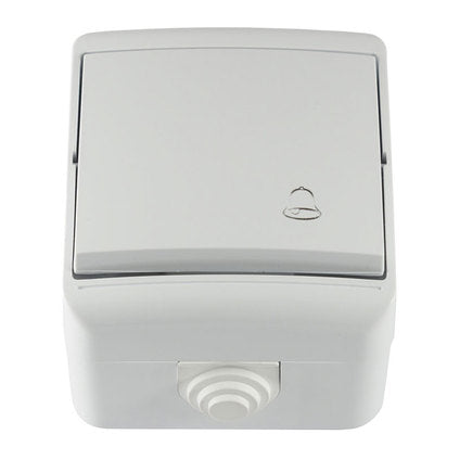 BELL BUTTON IP44 WHITE MELOPLAM TONI