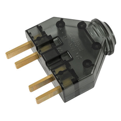 PLUG THREE PHASE 25A/380V MELOPLAM TRANSPARENT
