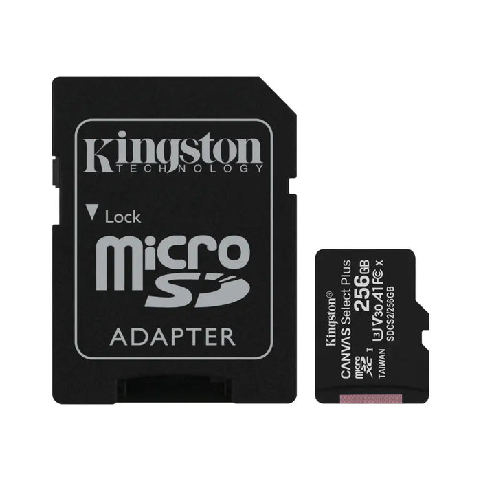 Memory card Kingston Canvas Select Plus microSDXC 256GB - Памети SD<<<Памети<<<Компоненти<<<ALSO&&&Карти памет<<<Фото и