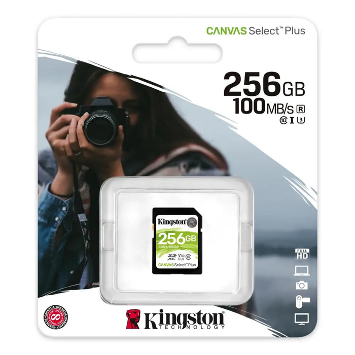 Memory card Kingston Canvas Select Plus SD 256GB - Памети SD<<<Памети<<<Компоненти<<<ALSO&&&Карти памет<<<Фото и видео