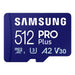 Memory card Samsung Pro PLUS microSDXC 512GB 180/130 MB/s UHS-I U3 (MB-MD512SA/EU) - Memory cards<<<GSM