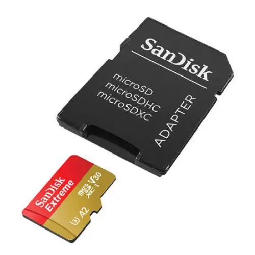 Memory card SANDISK EXTREME microSDXC 256 GB 190/130 MB/s UHS-I U3 (SDSQXAV-256G-GN6MA) - Memory cards<<<GSM