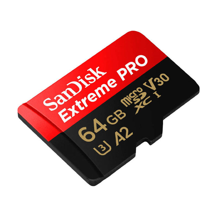 Memory card SANDISK EXTREME PRO microSDXC 64GB 200/90 MB/s UHS-I U3 (SDSQXCU-064G-GN6MA) - Memory cards<<<GSM