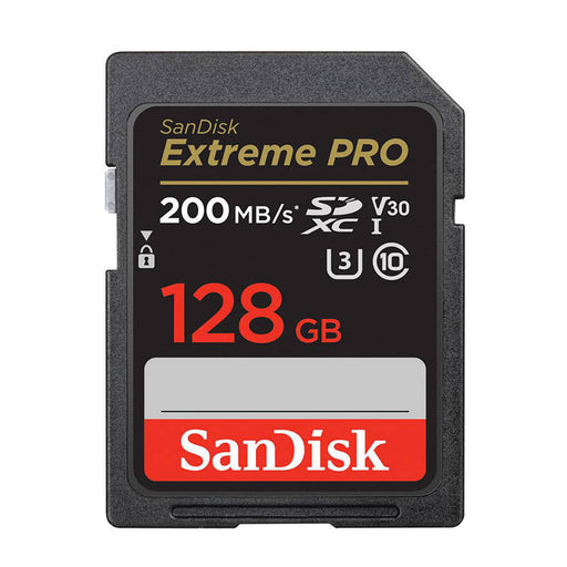 Memory card SANDISK EXTREME PRO SDXC 128GB 200/90 MB/s UHS-I U3 (SDSDXXD-128G-GN4IN) - Memory cards<<<GSM