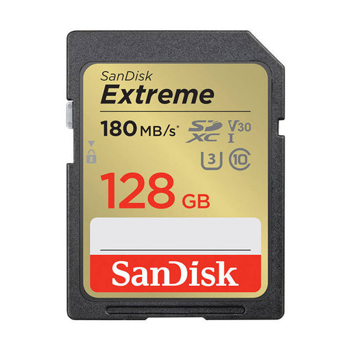 Memory card SANDISK EXTREME SDXC 128 GB 180/90 MB/s UHS-I U3 (SDSDXVA-128G-GNCIN) - Memory cards<<<GSM