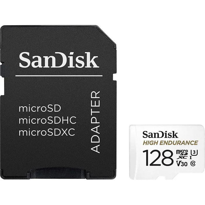 Memory card SANDISK MAX Endurance SD Adapter micro SDXC UHD V30 128GB Class 10 - Карти памет<<<Фото и видео