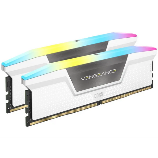 Memory Corsair Vengeance White RGB 32GB(2x16GB) DDR5 6000MHz CL36 CMH32GX5M2E6000C36W - Памети<<<Компютърни