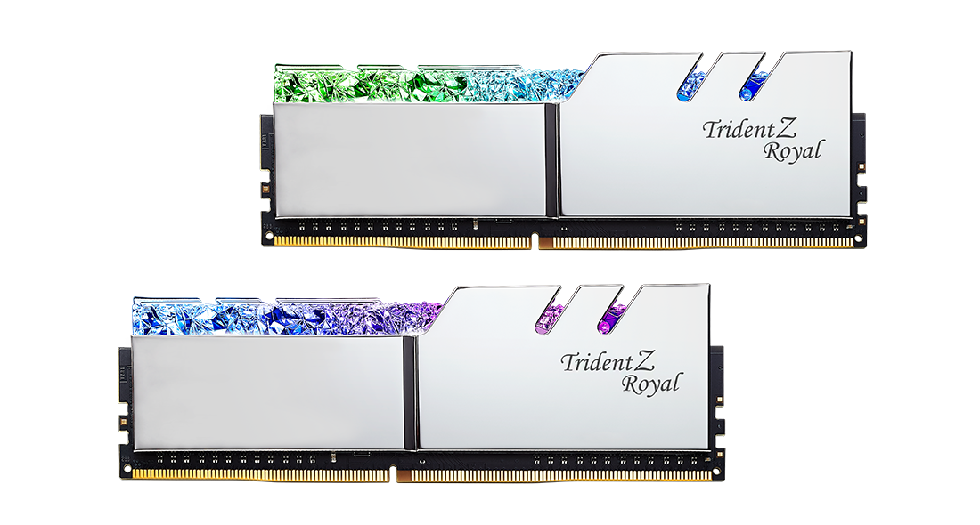 Memory G.SKILL Trident Z Royal 32GB(2x16GB) DDR4 3600MHz F4-3600C16D-32GTRSC - Памети<<<Компютърни