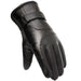 Men’s insulated PU leather phone gloves - black - Cycling gloves<<<HurtelXML