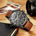 Men’s waterproof quartz watch with leather strap CURREN 8250 - Men’s Watches