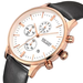 Men’s waterproof quartz watch with leather strap MEGIR 2011 - Men’s Watches