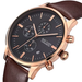 Men’s waterproof quartz watch with leather strap MEGIR 2011 - Men’s Watches