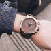 Men’s waterproof quartz watch with leather strap OCHSTIN 075B - Men’s Watches