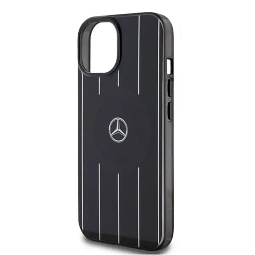 Mercedes Double Layer Crossed Lines MagSafe case for iPhone 15 - black - Cell phone cases and covers<<<HurtelXML