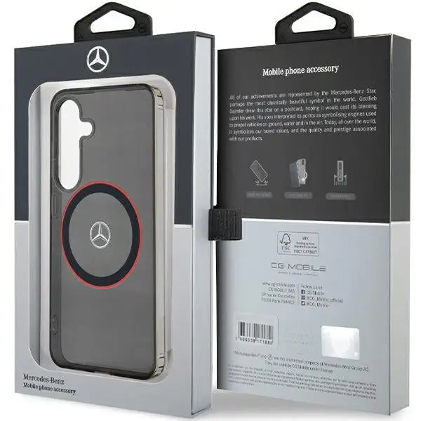 Mercedes Double Layer W Red MagSafe case for Samsung Galaxy S24 - black - Cell phone cases and covers<<<HurtelXML
