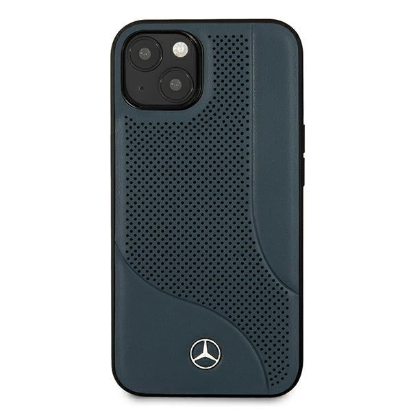 Mercedes Leather Perforated Area Case for iPhone 13 mini - Navy Blue - Cell phone cases and covers<<<HurtelXML