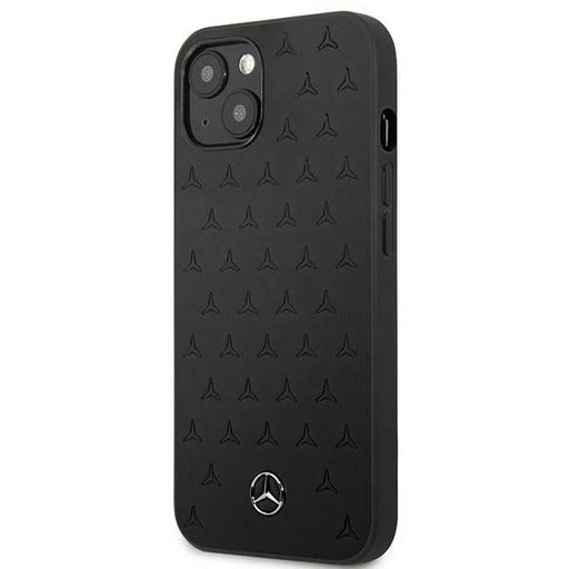 Mercedes Leather Stars Pattern Case for iPhone 13 mini - Black - Cell phone cases and covers<<<HurtelXML