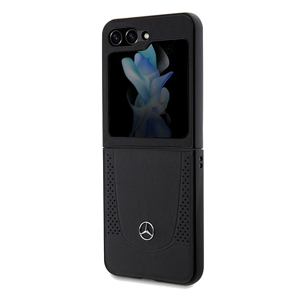 Mercedes Leather Urban case for Samsung Galaxy Z Flip 5 - black - Cell phone cases and covers<<<HurtelXML