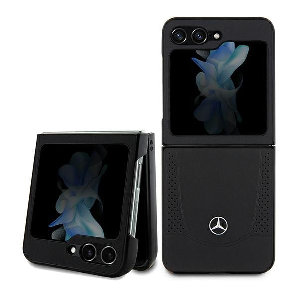 Mercedes Leather Urban case for Samsung Galaxy Z Flip 5 - black - Cell phone cases and covers<<<HurtelXML