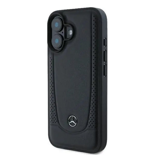 Mercedes Leather Urban iPhone 16 Case - Black - Cell phone cases and covers<<<HurtelXML