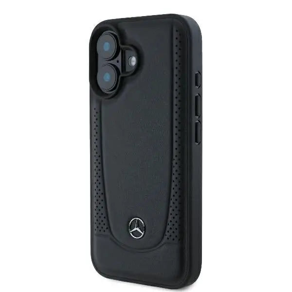 Mercedes Leather Urban iPhone 16 Case - Black - Cell phone cases and covers<<<HurtelXML