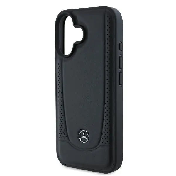 Mercedes Leather Urban iPhone 16 Plus Case - Black - Cell phone cases and covers<<<HurtelXML