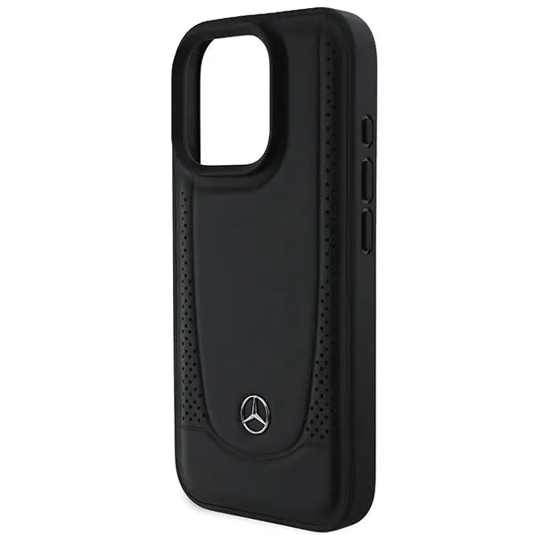 Mercedes Leather Urban iPhone 16 Pro Case - Black - Cell phone cases and covers<<<HurtelXML