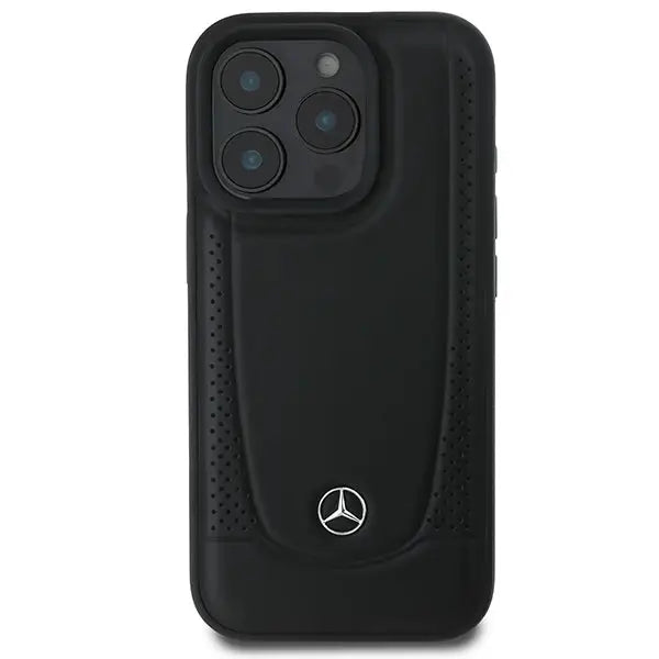 Mercedes Leather Urban iPhone 16 Pro Case - Black - Cell phone cases and covers<<<HurtelXML