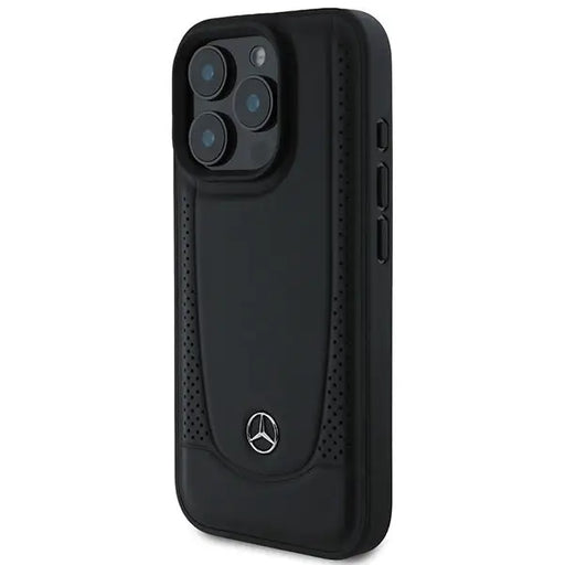 Mercedes Leather Urban iPhone 16 Pro Case - Black - Cell phone cases and covers<<<HurtelXML